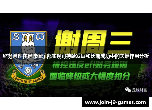财务管理在足球俱乐部实现可持续发展和长期成功中的关键作用分析 财务管理在足球俱乐部实现可持续发展和长期成功中的关键作用分析